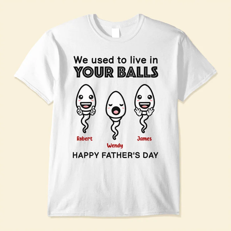 We Used To Live In Your Balls Personalized Shirt Embroiderely