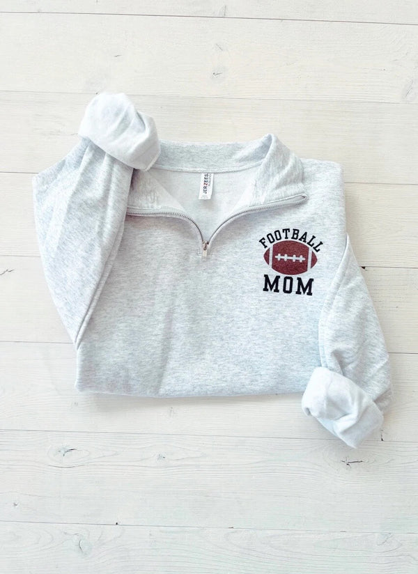 🏈Custom Sports Mom Quarter Zip Pullover