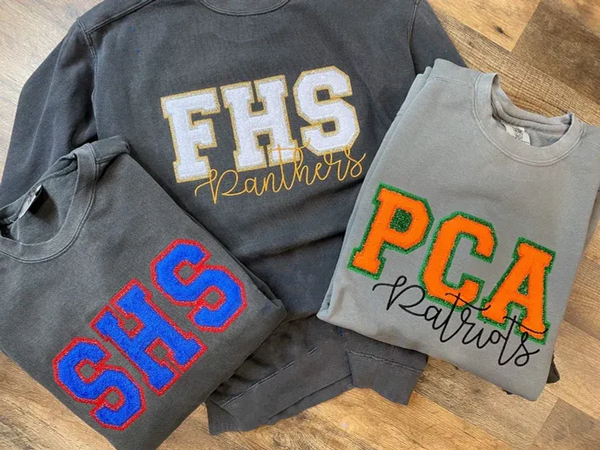 Customized Applique Glitter Sweatshirt