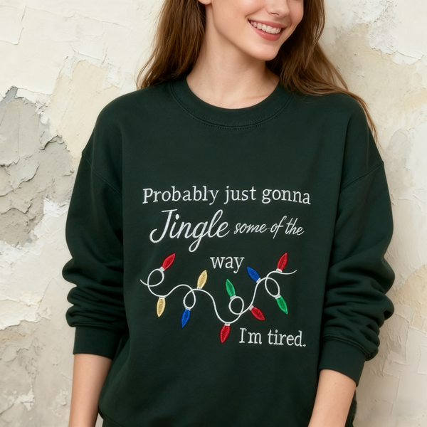 Custom Funny Christmas embroidered Sweatshirt