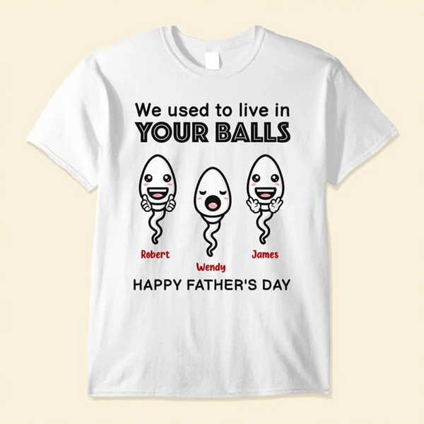 We Used To Live In Your Balls - Personalized Shirt