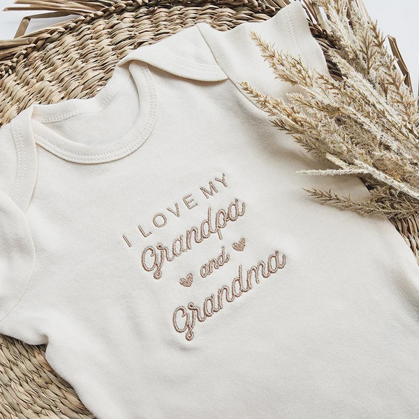 Embroidered I Love My Grandpa and Grandma Shirt| Hoodie| Sweatshirt