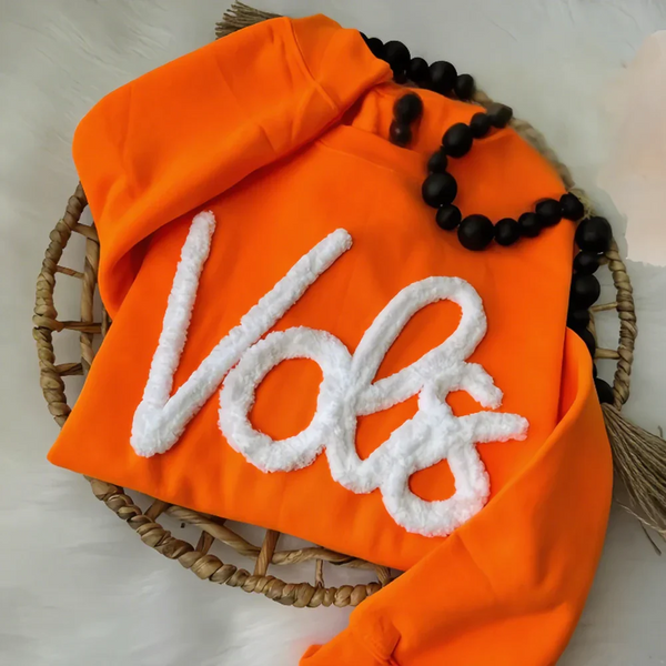 Oversized Team Chenille Embroidered Sweatshirt