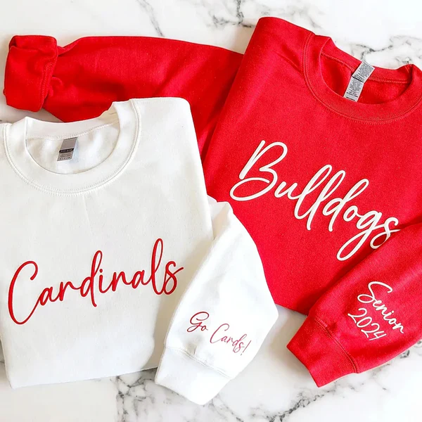 Custom 3D PUFF Print Team Name Sweatshirt