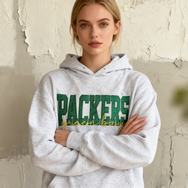 Custom Embroidered Glitter Vinyl Team Sweatshirt