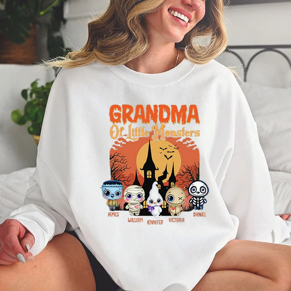 Family Of Little Monsters-Family Personalized Halloween Gift Unisex T-shirt, Hoodie, Sweatshirt