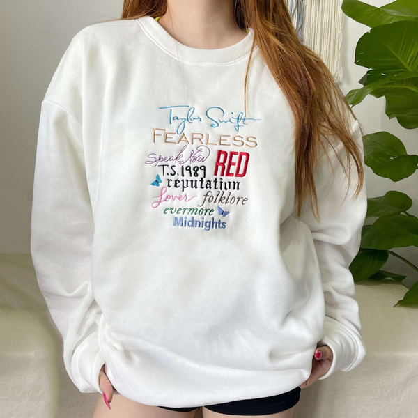 Taylor Swift Embroidered Canvas Bag/ Tee/ Sweatshirt/ Hoodie