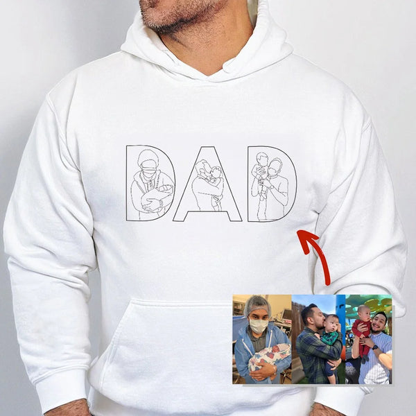 Embroidered Sweatshirt For Father's Day - Gifts for Dad, Papa, Daddy and Grandpa