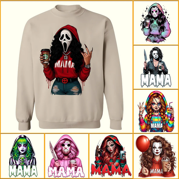 Spooky MaMa Horror Halloween Sweatshirt
