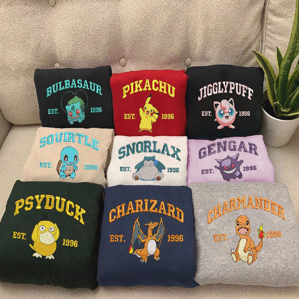 Custom Anime Embroidered sweatshirts