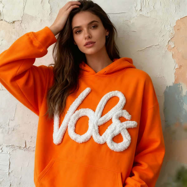 Oversized Team Chenille Embroidered Sweatshirt