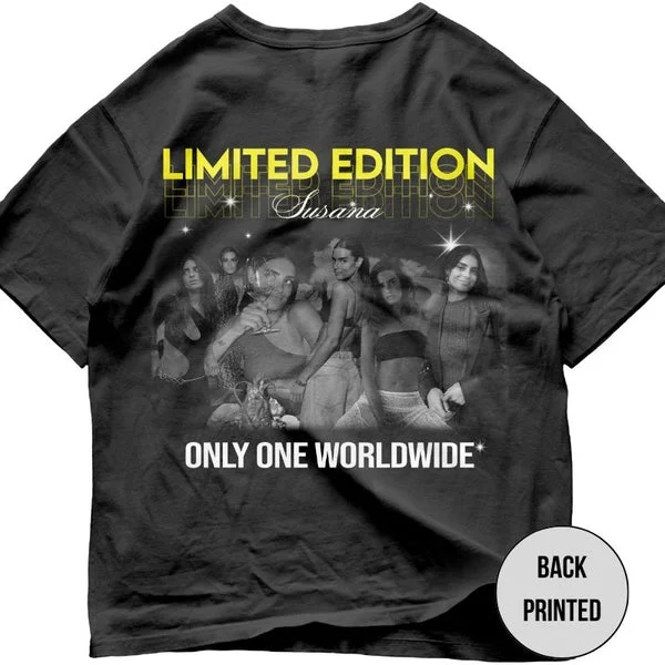 "Limited" Custom Printing Vintage Hip Hop Tee