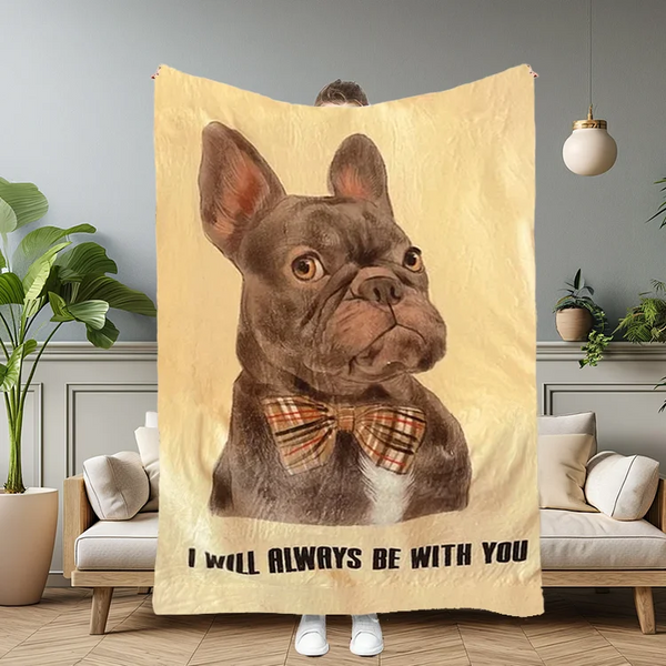 Pet Portrait Blanket Custom Dog Portrait Painting Pet Blanket