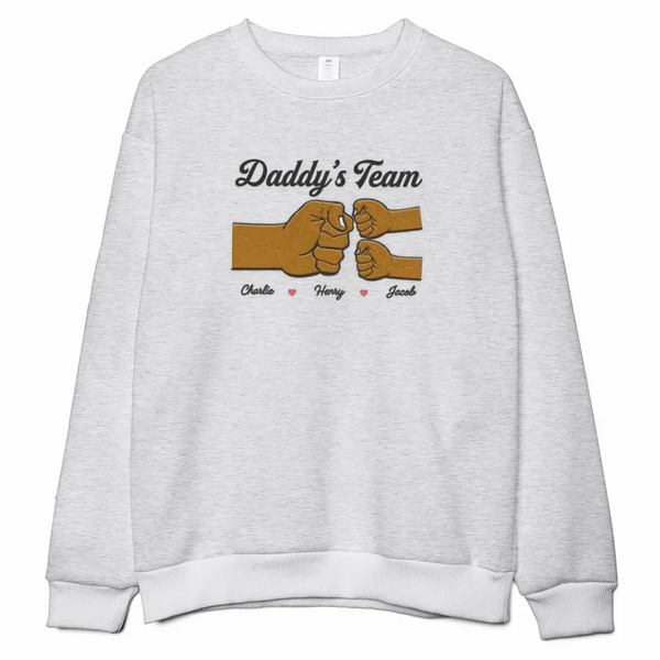 Daddy‘s Team Fist Bump Dad & Kids Father’s Day Gift For Husband Dad Grandpa