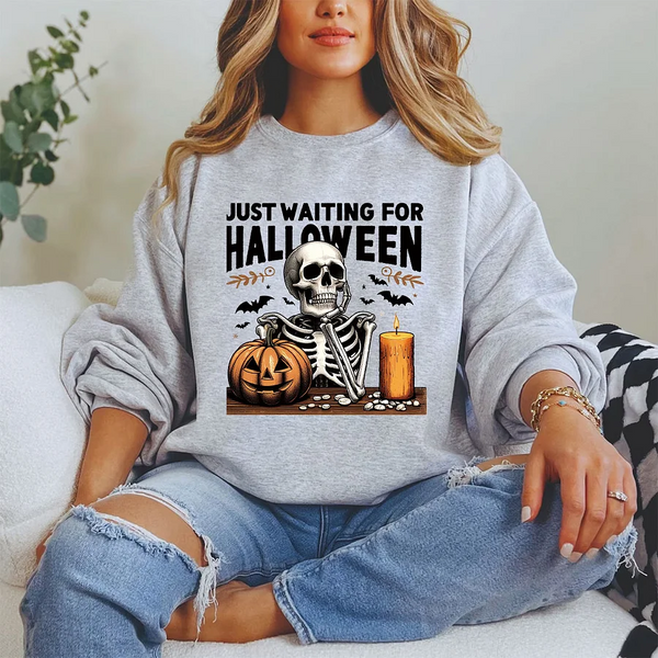 Just Waiting For Halloween Vintage Shirt