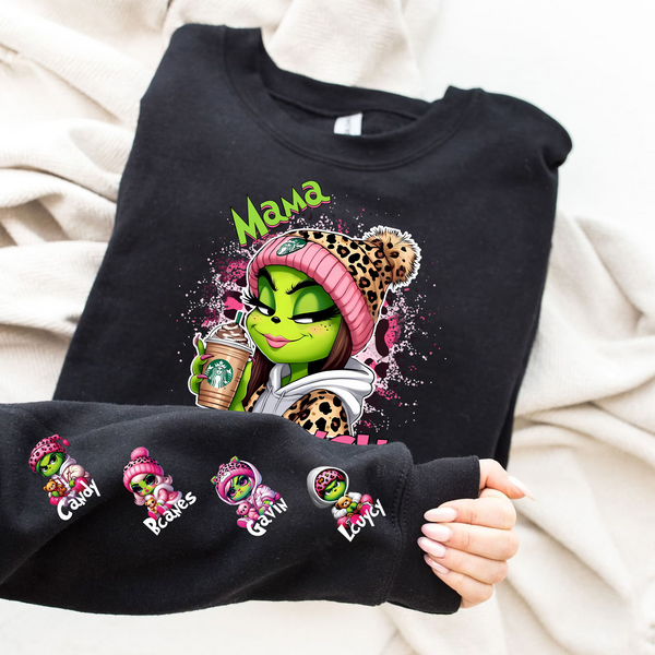 Sassy Mama & Little Monsters Custom Name Sweatshirt