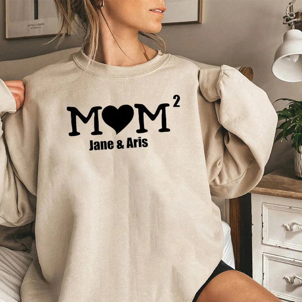 Custom Mama Sweatshirt with Children's Names, Custom Mother's Day Sweatshirt