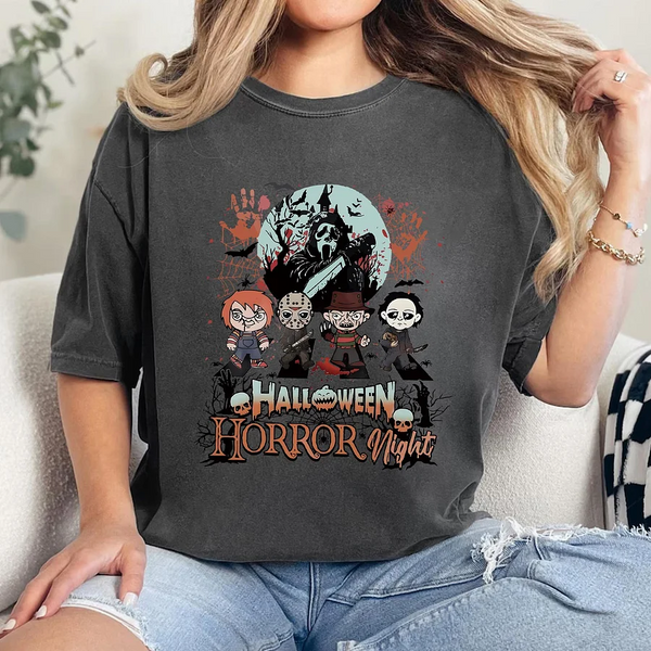 Halloween Horror Characters Nights Shirt