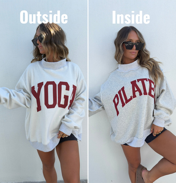 Pilates/YOGA Mock Neck Reversible