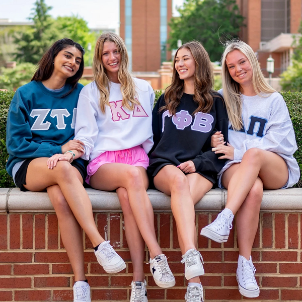 Custom Embroidered Basic Sorority Chapter Greek Letter Sweatshirt