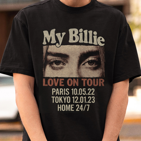 Custom Girlfriend Eyes Love on Tour Shirt