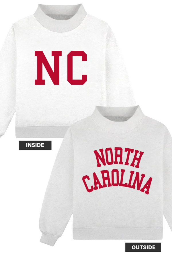 North Carolina Reversible Mockneck Sweatshirt