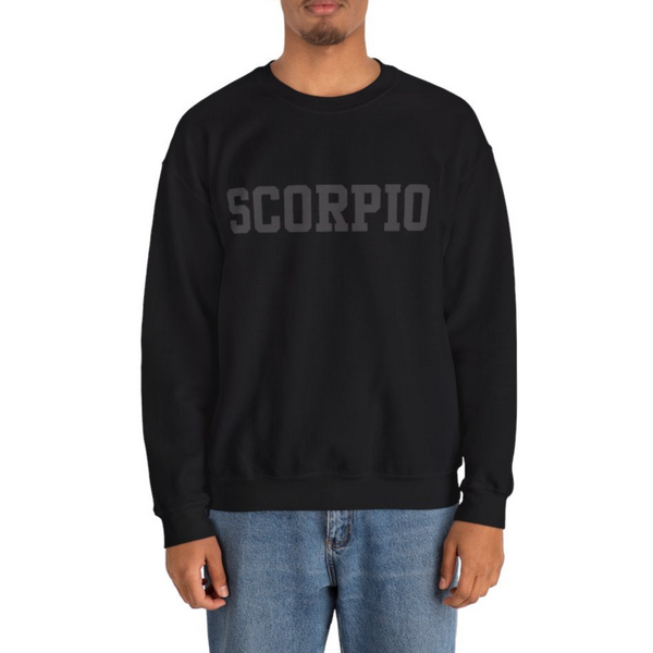 ♏Custom Zodiac Puff Print Crewneck-Scorpio Crewneck
