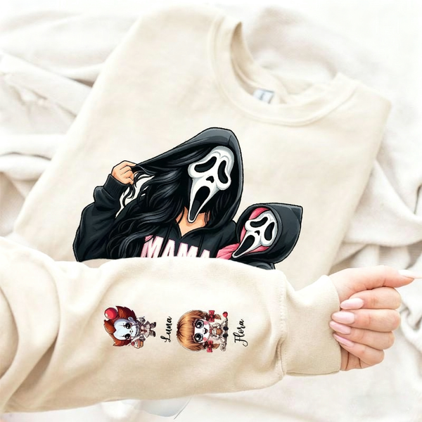 Spooky Mama and Mini Ghost Halloween Sweatshirt