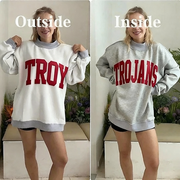 Custom College Team Reversible Mockneck