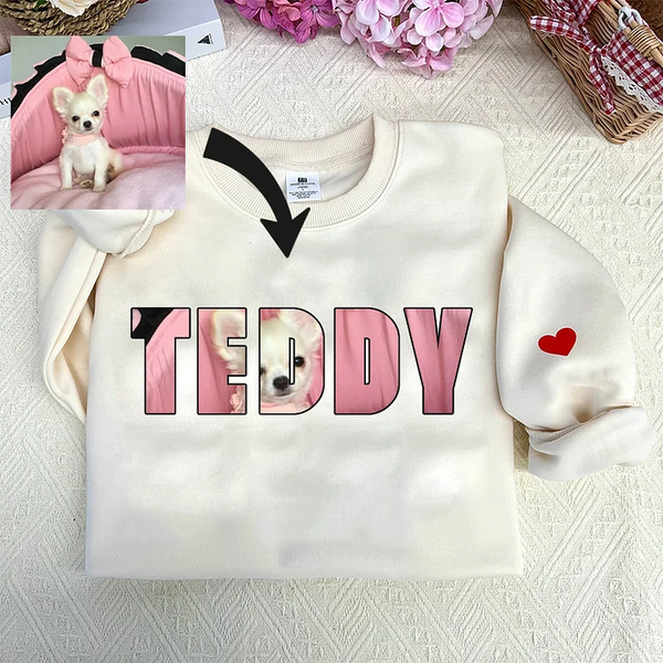 Custom Photo and Text Printed Sweatshirt Hoodie T-shirt