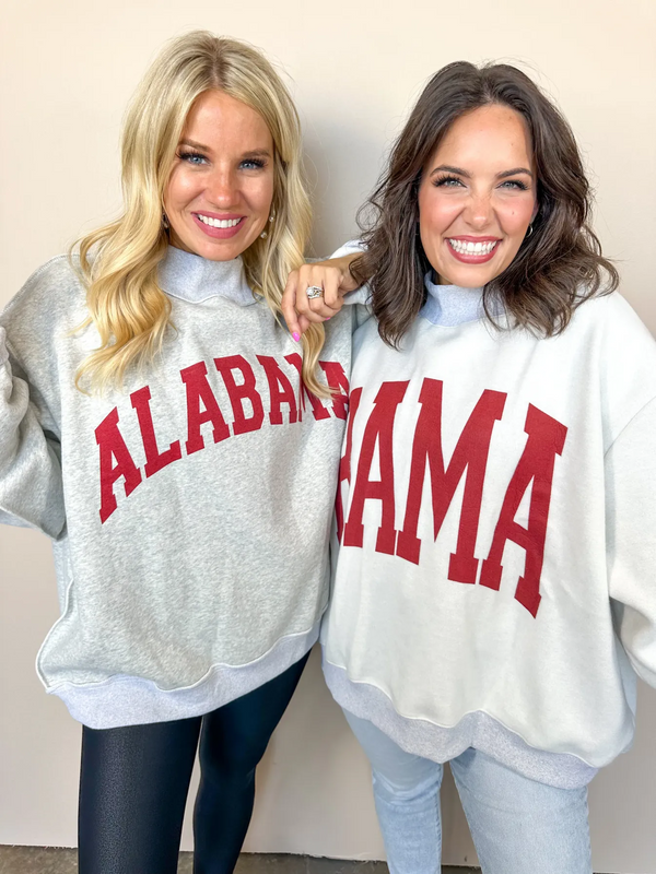 Alabama/BAMA Game Day Mock Neck Reversible Sweatshirt