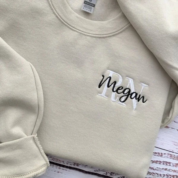 Custom Embroidered RN Sweatshirt