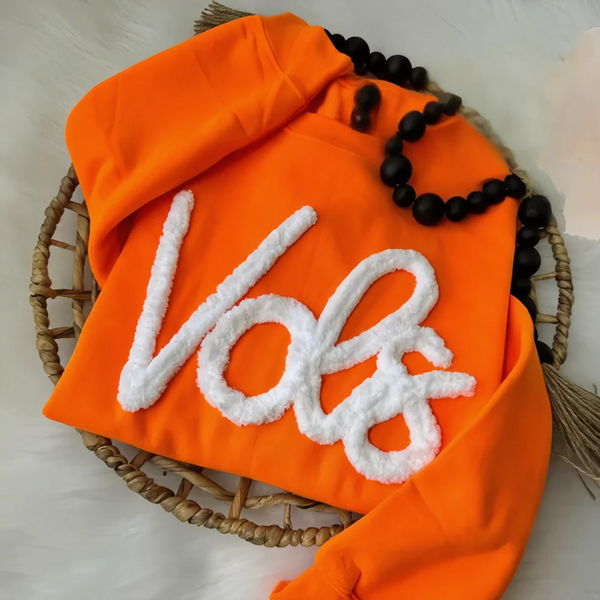 Oversized Team Chenille Embroidered Sweatshirt