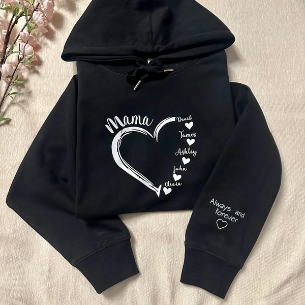 Personalized Mama/Grandma Heart Sweatshirt
