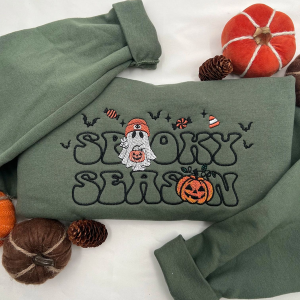 Spooky Season Embroidered Sweatshirt