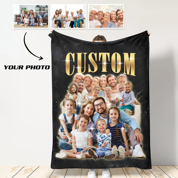 Photo Vintage Blanket For Family