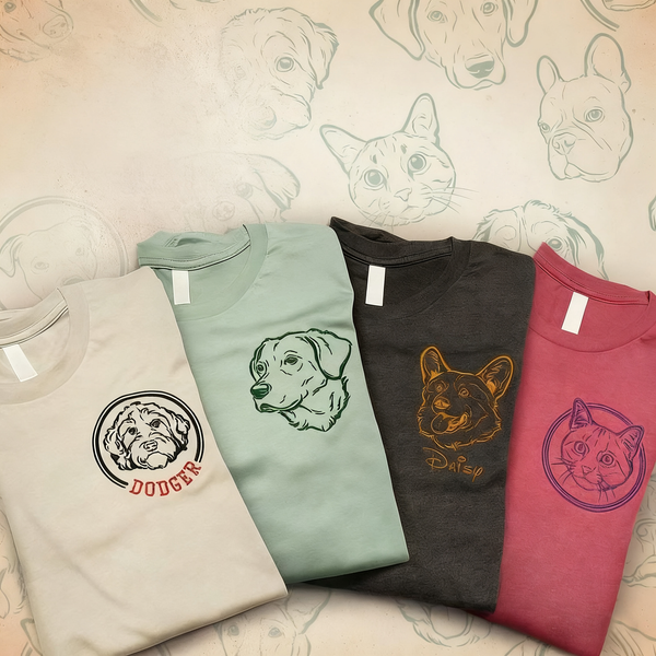 Custom Embroidered Dog Sweatshirt , Custom Pet Sweater , Embroider Sweater