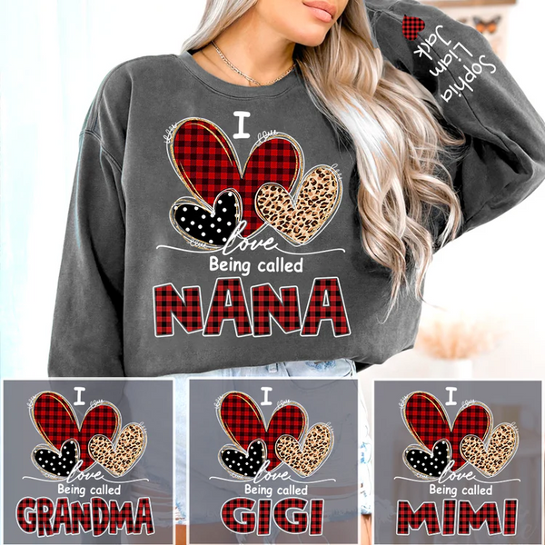 I Love Being Called Mimi Sweatshirt, Personalized Grandma Shirt with Kids Names