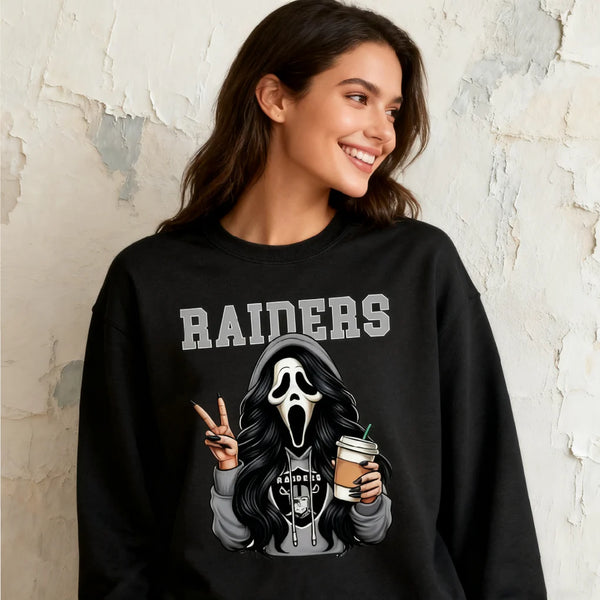 Custom Ghostface Scream Football Team Sweatshirt