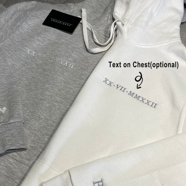 Personalized Embroidered Forever yours You are mine Matching Hoodie Sweatshirt Couple Gifts