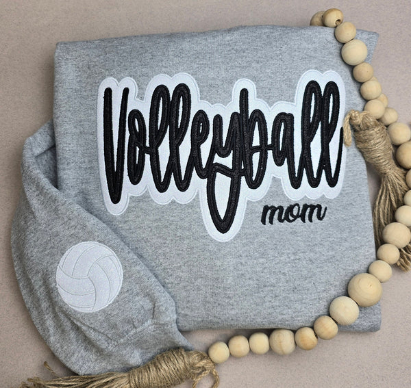 Volleyball Glitter Sweatshirt