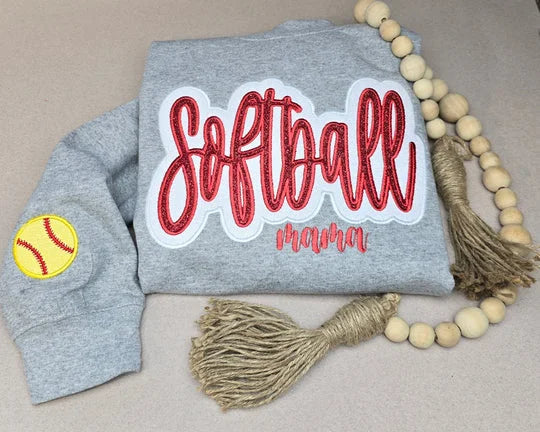 Softball Glitter Sweatshirt