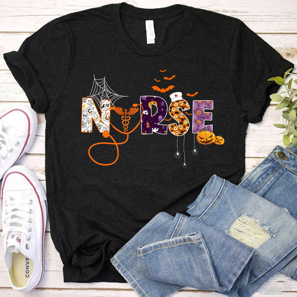 Nurses Also Celebrate Halloween T-Shirt - The Best Gift For Nurse