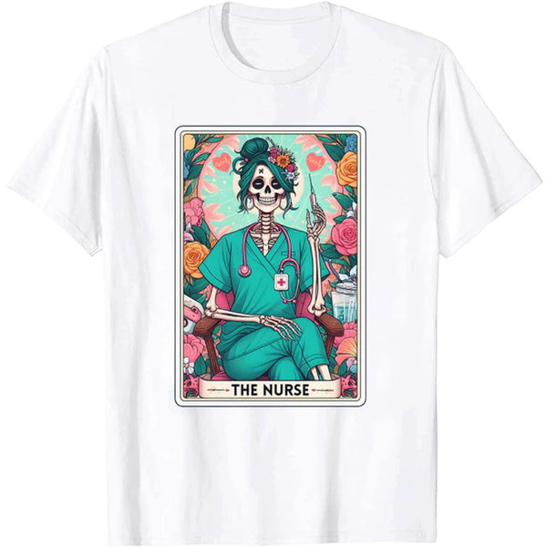 The Nurse Colorful Flowers Nurse T-shirt - The Best Gift For Nurse