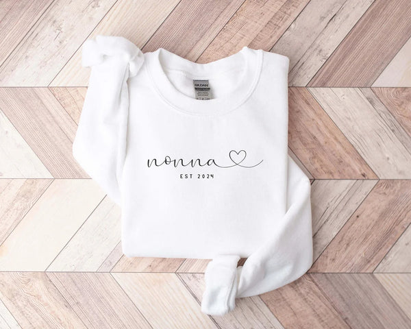 Nonna Shirt - New Nonna Gifts for Pregnancy Announcement, Mother's Day, and Grandmother Gifts