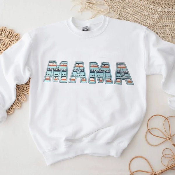 Personalized Mama Sweatshirt - Unique and Creative Design for Mother's Day or Birthday Gift, Bringing Unique Love